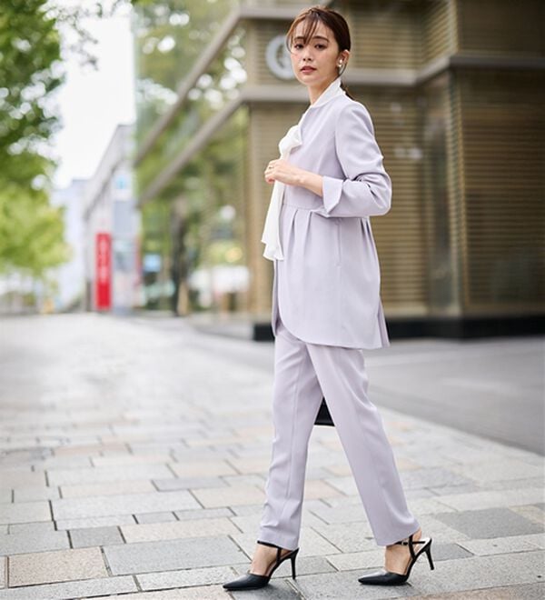 RANAN（ラナン）の「＜２点セット＞ラウンドヘムジャケットセットアップ（パンツスーツ）」｜詳細画像