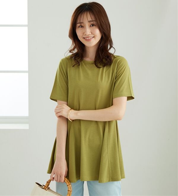 BELLUNA（ベルーナ）の「冷感フレアーシルエットチュニック（チュニック）」｜詳細画像