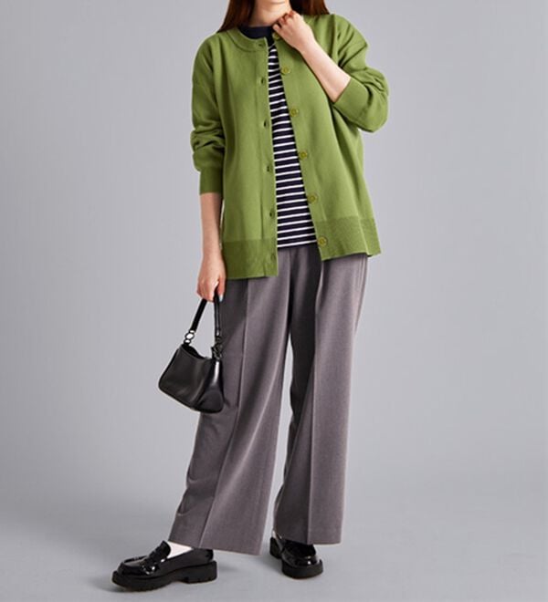 BELLUNA（ベルーナ）の「洗える！軽い！配色使いニットカーディガン（ニットカーディガン）」｜詳細画像