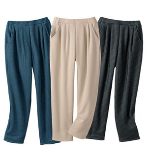 LAVIENNE（ラヴィエンヌ）の「【３色組】あったかラク！裏シャギーニットデニムパンツ（スパッツ・レギンス）」｜3色組