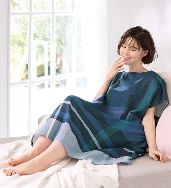 LAVIENNE（ラヴィエンヌ）の「【２枚組】着るタオルワンピース（パジャマ・ルームウェア）」｜詳細画像