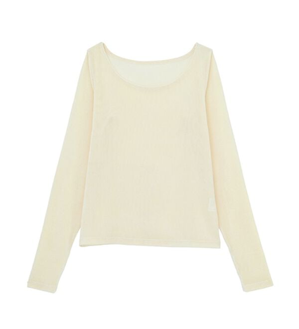 RANAN（ラナン）の「２ＷＡＹレイヤードシアーベロアトップス（カットソー）」｜詳細画像