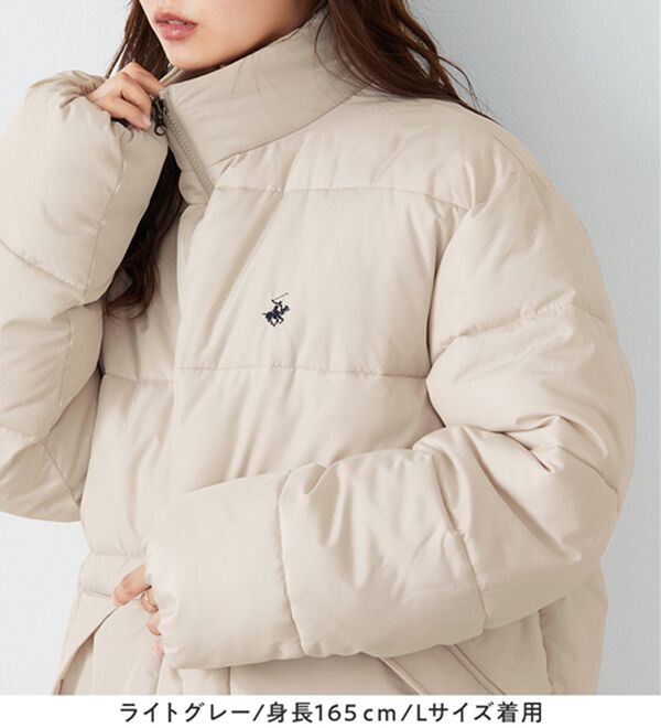 Viola e Viola（ヴィオラ エ ヴィオラ）の「【ビバリーヒルズポロクラブ】男女兼用フェイクダウンコート（ハーフコート）」｜詳細画像