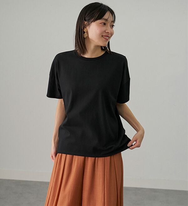 BELLUNA（ベルーナ）の「シュッと体型カバー！コクーンTシャツ（カットソー）」｜詳細画像