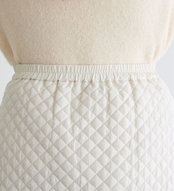 Pierrot（ピエロ）の「キルティングフレアスカート（ロングスカート）」｜詳細画像