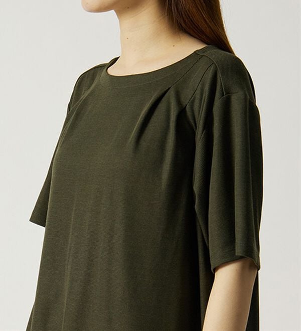 BELLUNA（ベルーナ）の「【接触冷感】かのこ素材タックデザインチュニックワンピース（その他ワンピース）」｜詳細画像