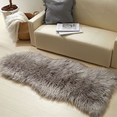 iellio（イエリオ）の「ふかふかムートン調フリース＜韓国風インテリア・チェアカバー・ソファーカバー・ラグ・チェアパッド＞（ソファーカバー）」