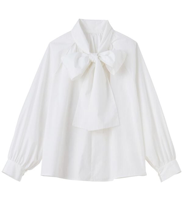 GeeRA（ジーラ）の「ボリュームボウタイブラウス（ブラウス）」｜詳細画像