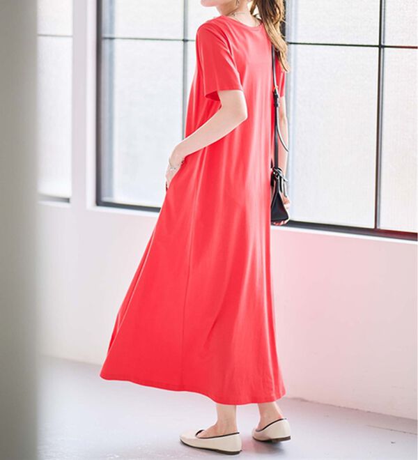 RANAN（ラナン）の「＜ＢＣ＞綿１００％ひんやりポケット付マキシワンピース（その他ワンピース）」｜詳細画像