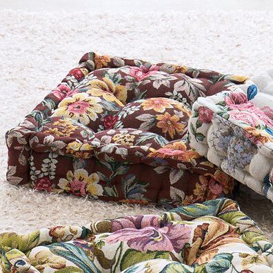 「高級ゴブラン織　厚みたっぷりクッキークッション（チェアカバー・チェアパッド）」