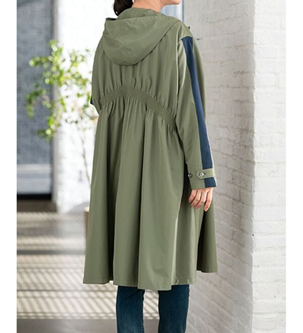 ルフラン（ルフラン）の「お洒落なシャーリング使いコート（ハーフコート）」｜詳細画像