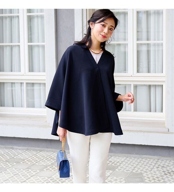 RANAN（ラナン）の「ジャケット代わりになる着るストール（その他カーディガン）」｜詳細画像