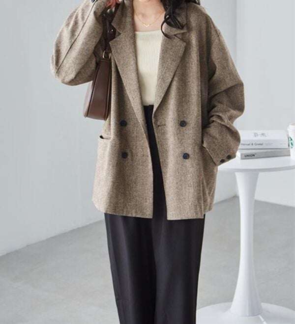 RANAN（ラナン）の「ダブルテーラードツイードジャケット（テーラードジャケット）」｜詳細画像