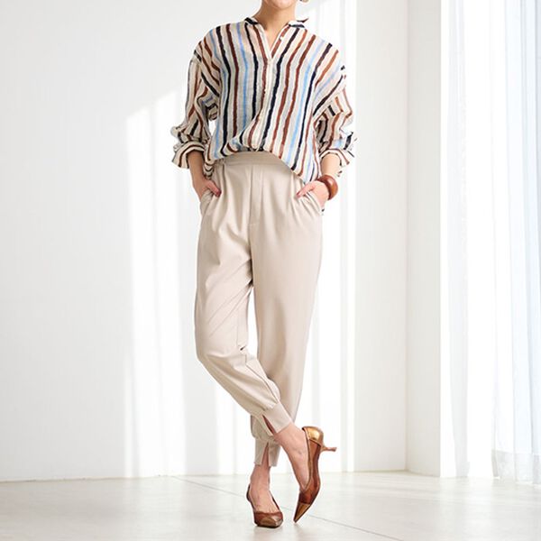 RANAN（ラナン）の「配色ストライプシャツ（シャツ）」｜詳細画像