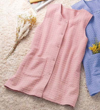 「ふんわり暖かジャカードベスト（パジャマ・ルームウェア）」