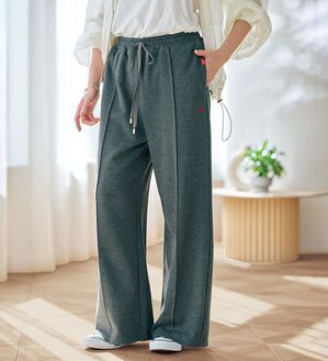 BELLUNA（ベルーナ）の「【ＰＯＬＯ　ＢＣＳ】裏毛素材センターシームワイドパンツ（フルレングスパンツ）」｜詳細画像