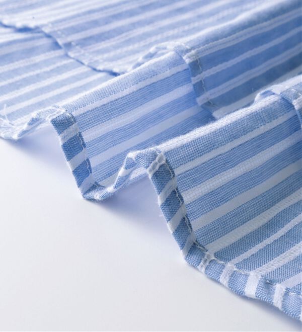 BELLUNA（ベルーナ）の「ストライプ柄衿配色ブラウス（ブラウス）」｜詳細画像