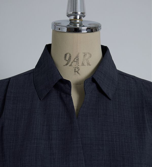 BELLUNA（ベルーナ）の「麻調素材スキッパーブラウス（ブラウス）」｜詳細画像