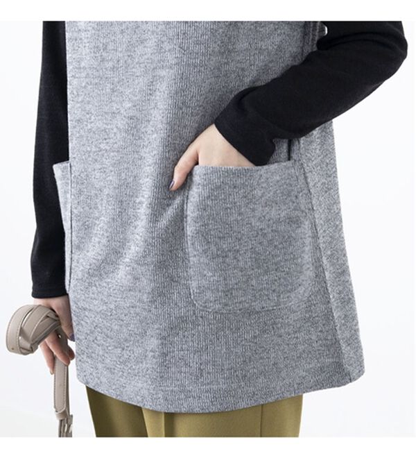 BELLUNA（ベルーナ）の「裏起毛素材ポケットデザインアンサンブル（アンサンブル）」｜詳細画像