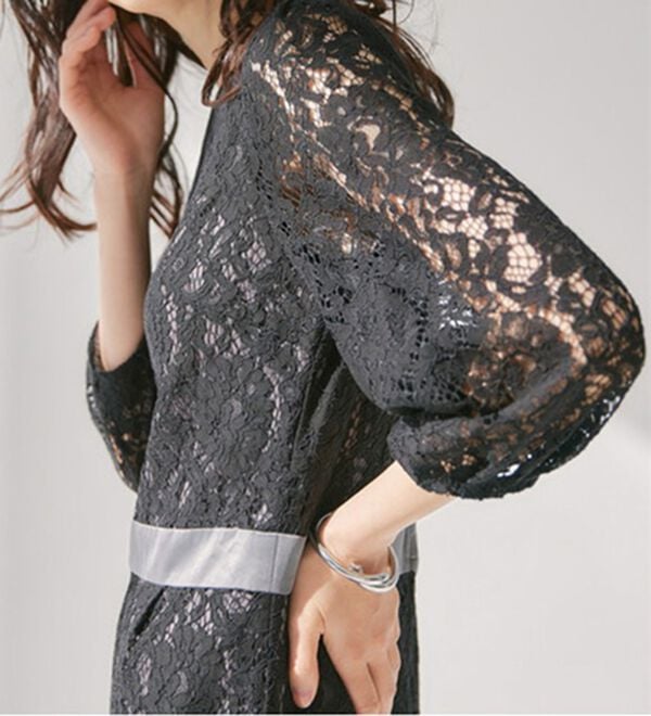 RANAN（ラナン）の「配色デザインレースワンピース（その他ワンピース）」｜詳細画像