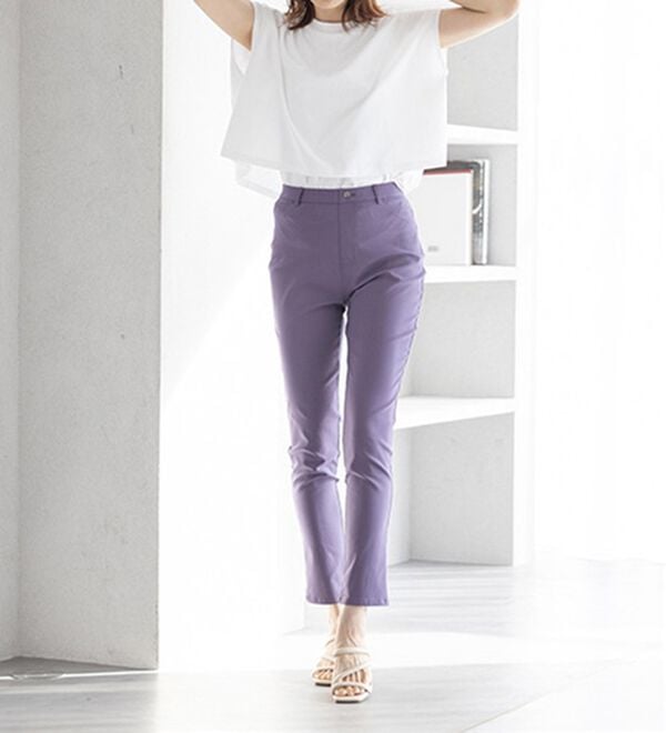 GeeRA（ジーラ）の「嬉しい機能付！股上深めのゆるフィットレギンスパンツ（フルレングスパンツ）」｜詳細画像