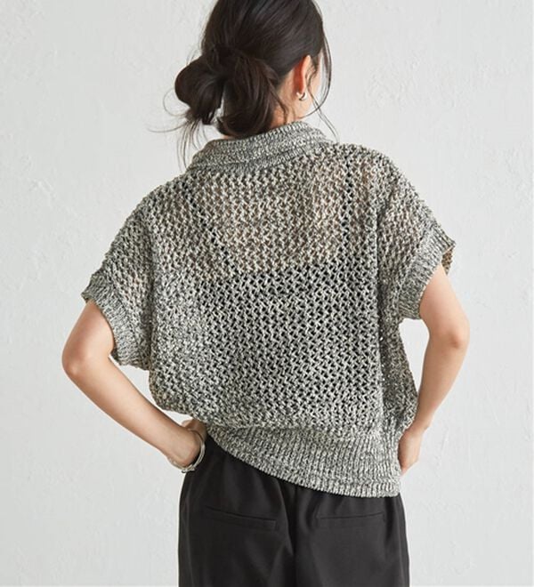 RANAN（ラナン）の「クロシェメッシュポロニット（ニット・セーター）」｜詳細画像