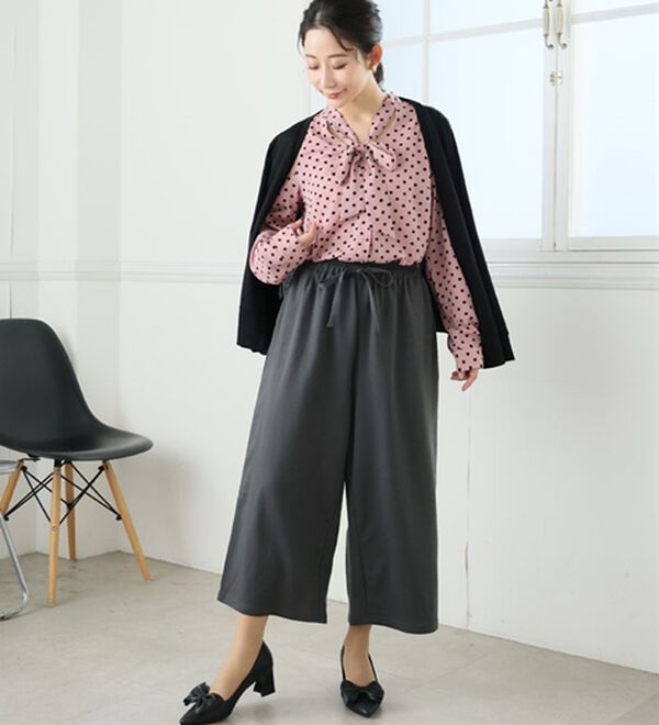 A HAPPY MARILYN（アハッピーマリリン）の「【Ｌ～８Ｌ】選べる身長別　ゆるっと楽ちん ワイドパンツ（ワイドパンツ・ガウチョ）」｜詳細画像