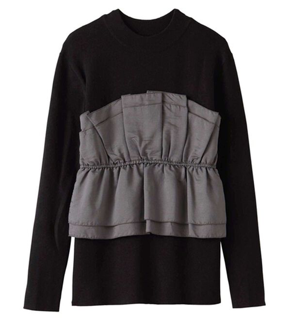 GeeRA（ジーラ）の「ビスチェドッキングニット（ニット・セーター）」｜詳細画像