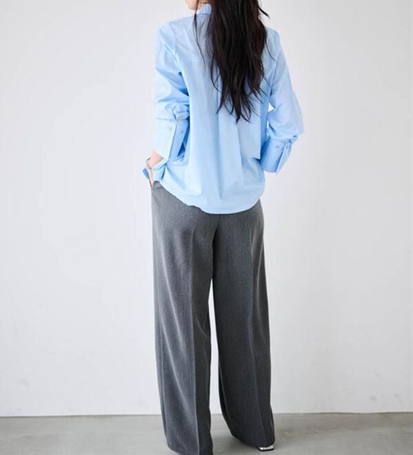 RANAN（ラナン）の「ウール調２タックワイドパンツ（フルレングスパンツ）」｜詳細画像