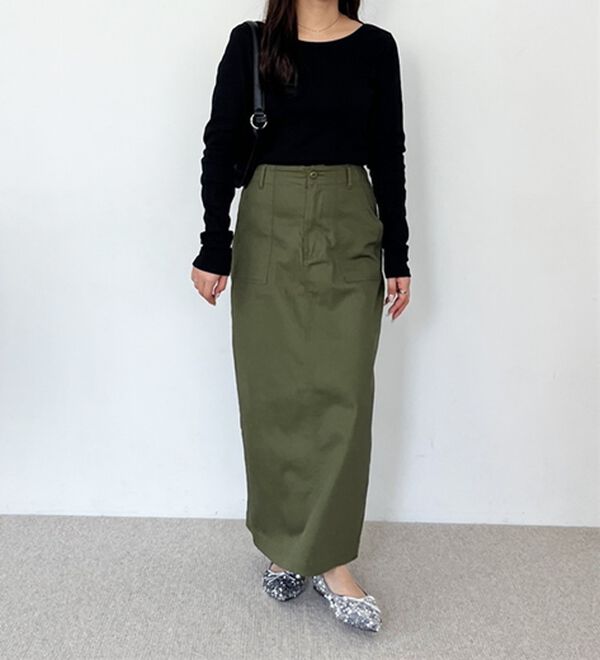 GeeRA（ジーラ）の「バックオープンリブトップス（カットソー）」｜詳細画像