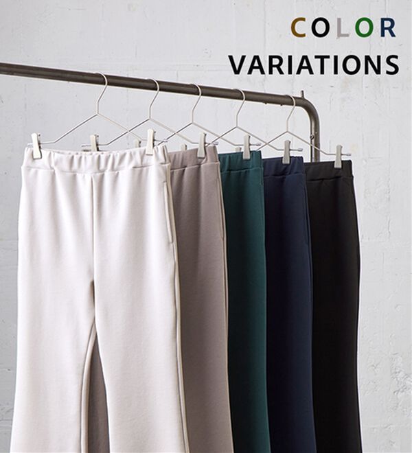 BELLUNA（ベルーナ）の「シュッと体型カバー！ジャストフィットフレアーパンツ（フルレングスパンツ）」｜詳細画像