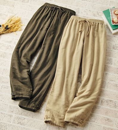 ルフラン（ルフラン）の「【２本組】５層仕立ての綿１００％ガーゼパンツ（その他パンツ）」