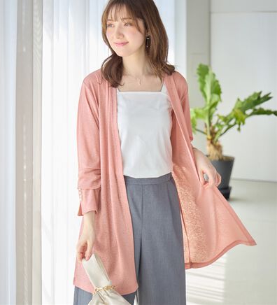 alotta（アロッタ）の「さらっと軽い！シアートッパーカーディガン（その他カーディガン）」