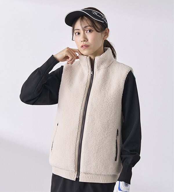 BELLUNA（ベルーナ）の「はっ水リバーシブルボアベスト（ベスト）」｜詳細画像