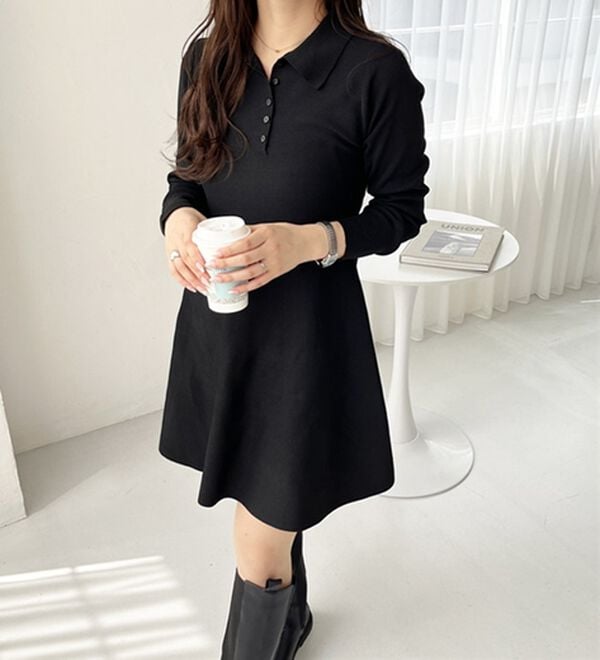 ペプラムニットミニワンピース - ベルーナ【公式】