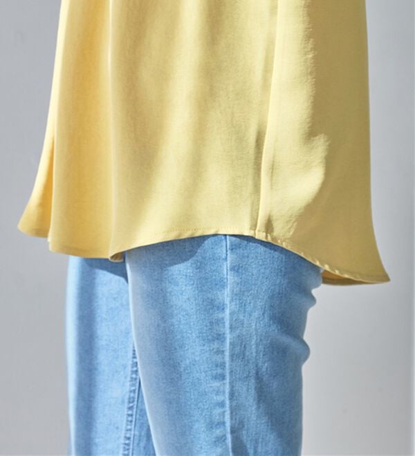 Viola e Viola（ヴィオラ エ ヴィオラ）の「【接触冷感】ヨークレースブラウス（ブラウス）」｜詳細画像