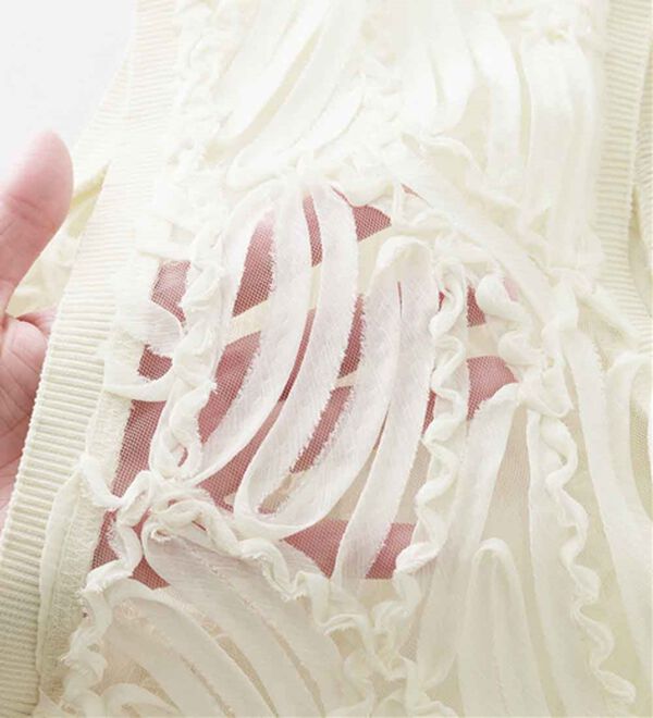 RANAN（ラナン）の「【前後２ＷＡＹ】シアー刺しゅうベスト（ベスト）」｜詳細画像