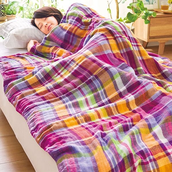 「ふんわり柔らか５重ガーゼケット（肌掛布団・タオルケット）」｜1