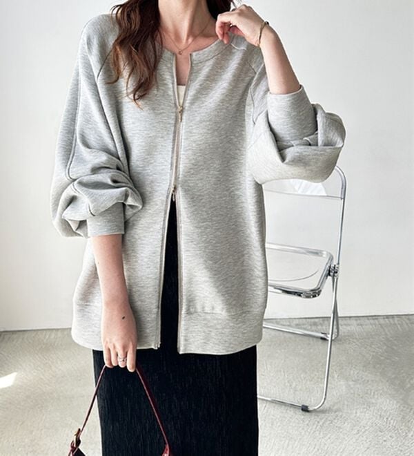 GeeRA（ジーラ）の「前後２ＷＡＹダブルジップスウェット（カットソー）」｜詳細画像