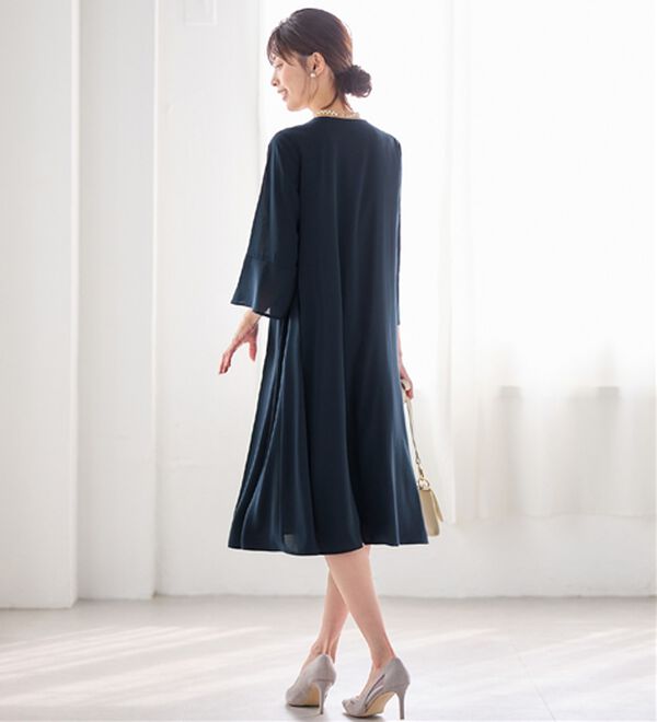 alotta（アロッタ）の「華やかレース使いアンサンブル風ワンピース（ワンピースセットスーツ）」｜詳細画像