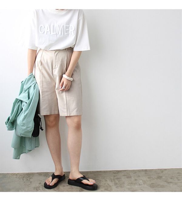 GeeRA（ジーラ）の「リネンライクハーフパンツ（その他パンツ）」｜詳細画像