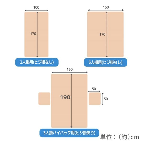 iellio（イエリオ）の「もちもちひんやり冷感ソファカバー＜接触冷感・抗菌防臭・防ダニ・ソファパッド・滑りにくい加工・ハイバック・２人掛・３人掛＞（ソファーカバー）」｜詳細画像