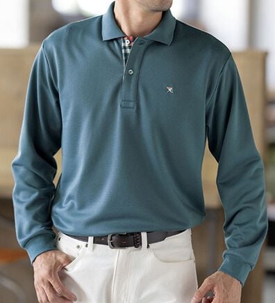 「＜アーノルド　パーマー＞ワンポイント裏起毛ポロシャツ（メンズポロシャツ）」