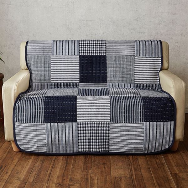 「刺し子調涼やかシリーズ（ソファーカバー）」｜詳細画像