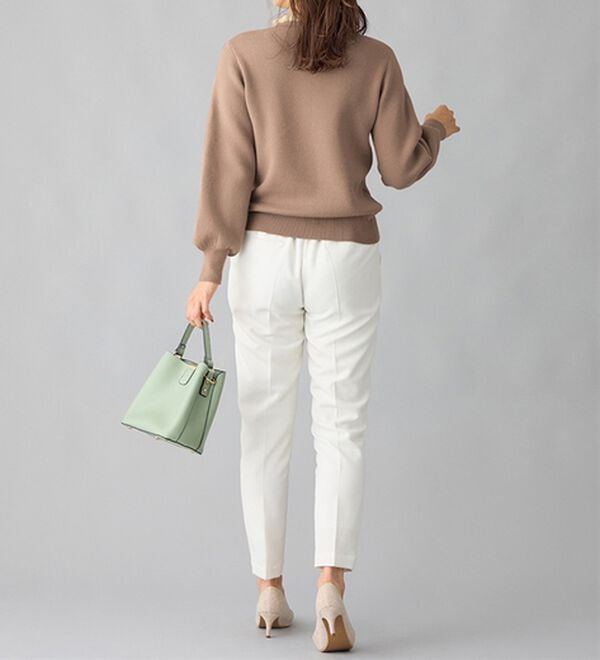 alotta（アロッタ）の「毛布のように温かい　裏シャギーパフ袖ニット（ニット・セーター）」｜詳細画像