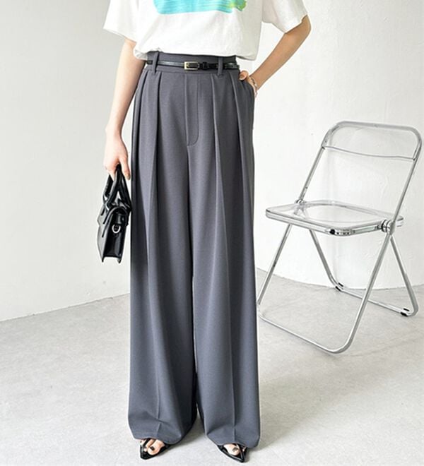 GeeRA（ジーラ）の「インタックスラックスワイドパンツ（フルレングスパンツ）」｜詳細画像