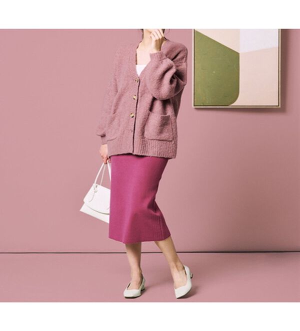 RANAN（ラナン）の「＜４つの機能付＞ニットタイトスカート（ロングスカート）」｜詳細画像