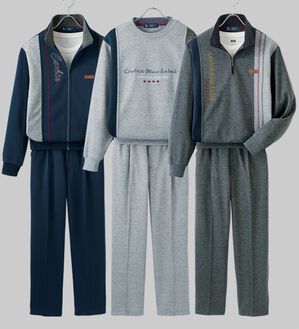 「カルビア　お買得！毎日活躍デザインホームスーツ（メンズルームウェア）」｜詳細画像