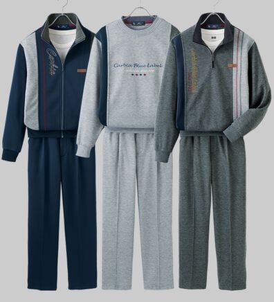 「カルビア　お買得！毎日活躍デザインホームスーツ（メンズルームウェア）」