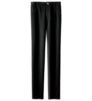 BELLUNA（ベルーナ）の「ポカポカすっきり！静電防止付裏ファーパンツ（フルレングスパンツ）」｜黒